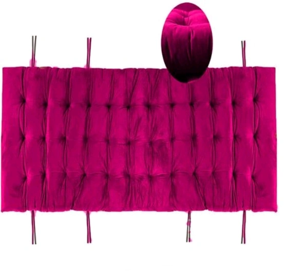 Mom's Moon Soft Velvet Chair Pad/Chair Cushion for Rocking Chair /Office/ Home in Outdoor and Indoor /Resting on Floor Set of 1 ( 18 x 50 Inch Pink) - Pink